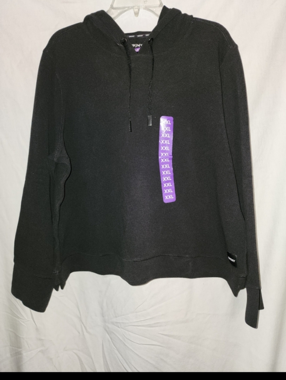 DKNY womens size xxl tech waffle hooded top